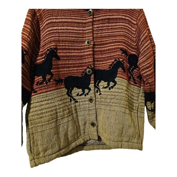 SUGAR STREET WEAVERS Horse Print Tapestry Jacket - One Size - Picture 8 of 10